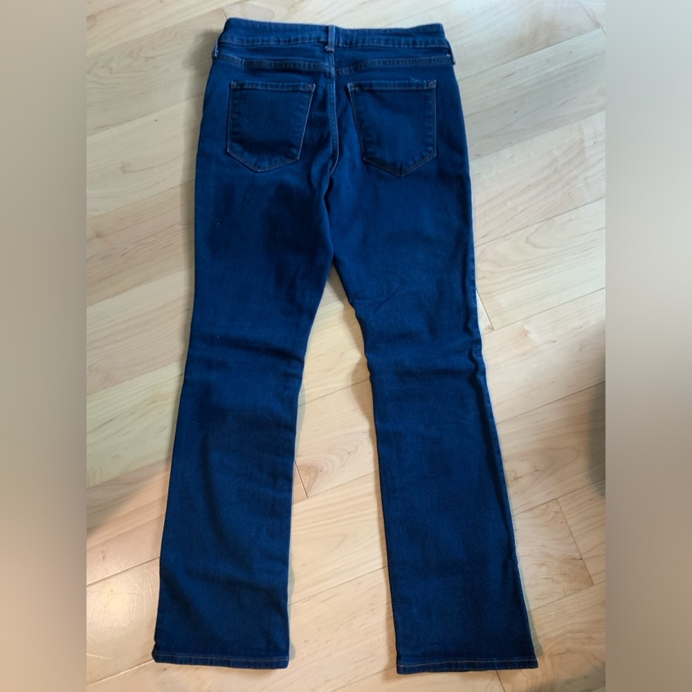Old Navy Mid-Rise Kicker Bootcut Jean | Dark Blue 4P - Picture 3 of 8